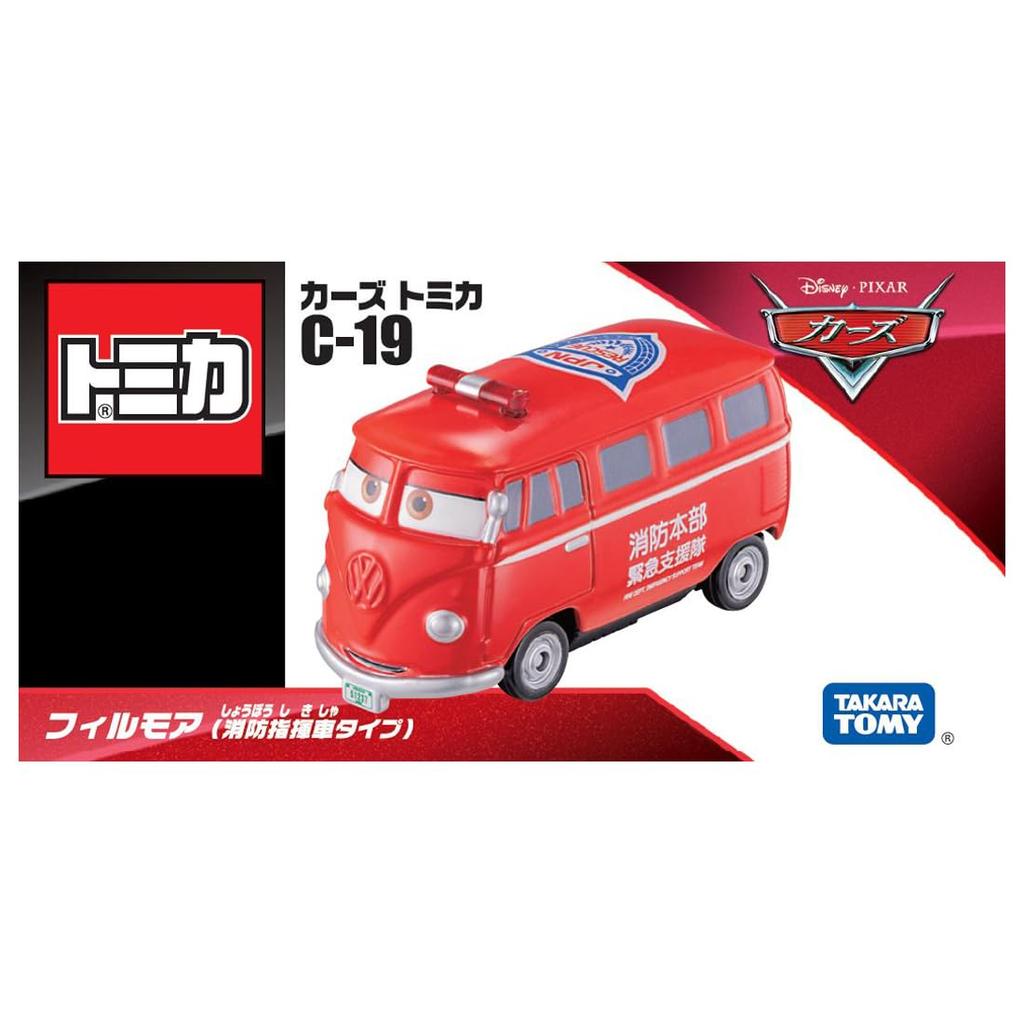 Takara Tomy Disney Cars Tomica C-19 Fillmore (Fire Command Vehicle Type) Miniature Car Toy