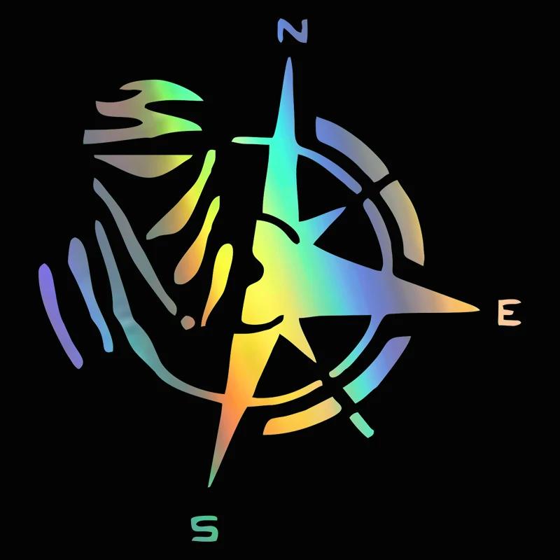 

12*13 см красивая наклейка на автомобиль креативный дизайн личность мода компас украшения аксессуары водонепроницаемый чехол царапина наклейка 12cmx13cm