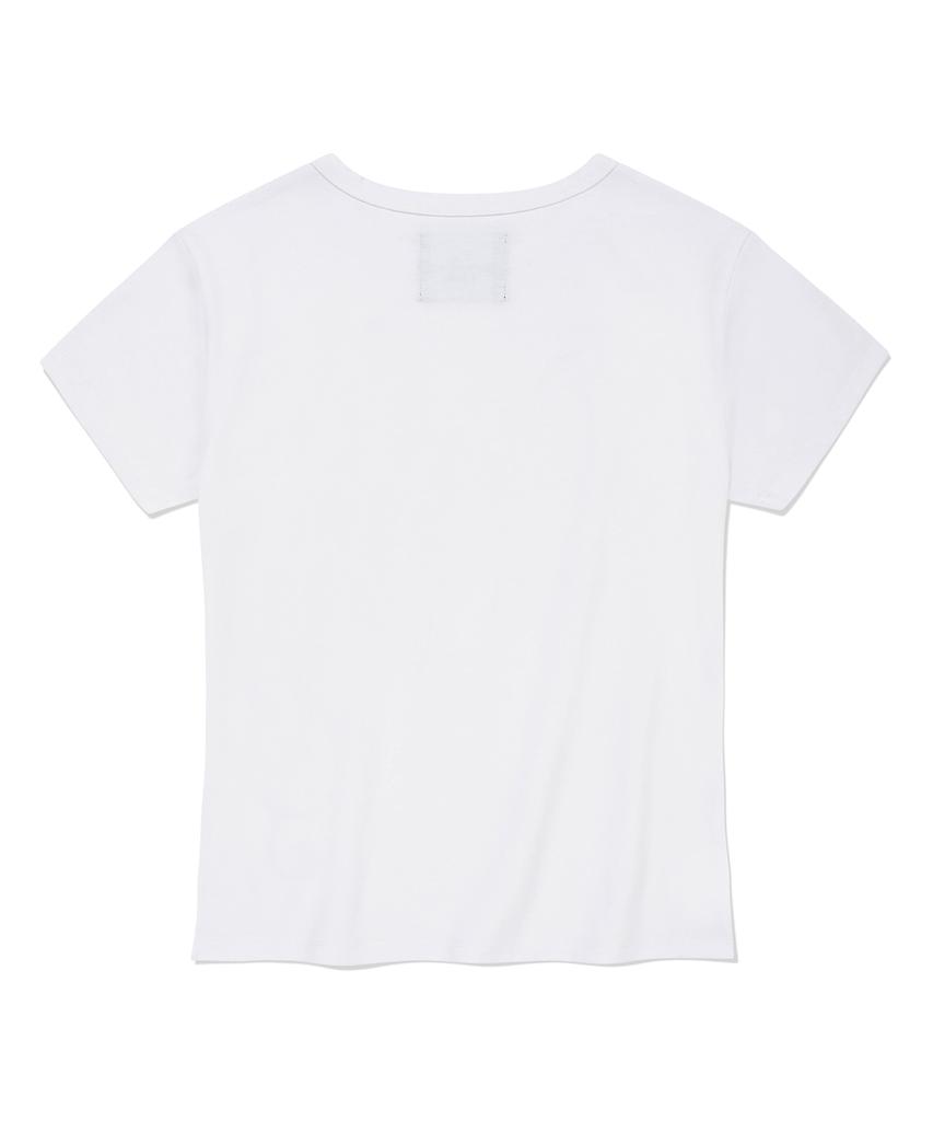 RETRIEVER CLUB Music Crop Tee [White]
