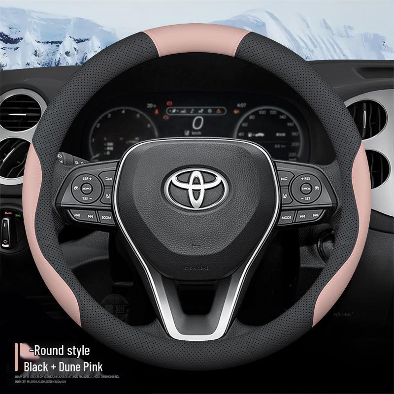Genuine Leather Non-Slip Steering Wheel Cover for 2022 Toyota bZ4X – All-Season GAC Toyota bZ4X