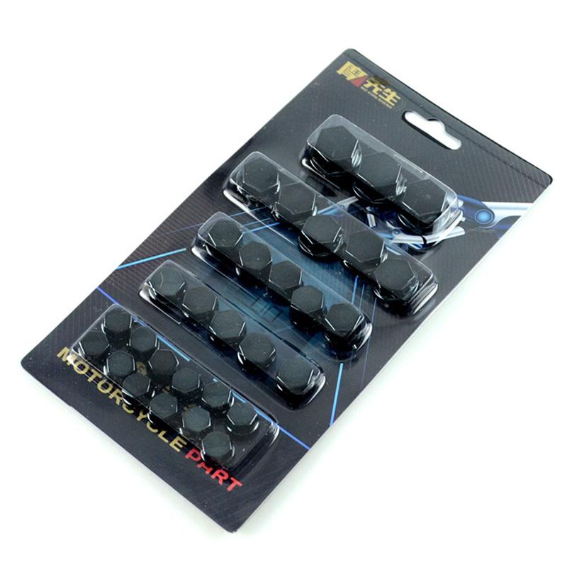 

30 шт. велосипедные гайки мотоциклетная рамка двигателя наклейка скутер винтовая крышка для Honda Yamaha KTM Moto болт наклейка аксессуары для мотоциклов чёрный