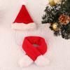 Winter Xmas Pet  Clothing Cute Cloak Hat Red Scarf Hat Puppy Warm Pet Clothes Christmas Clothes Pet Cosplay Costume Pet Costume
