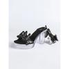 12Cm Clear Heel New Sexy New Fashion Thick Heel Waterproof Table Strap Butterfly Strap Sandals LFD-19866-6
