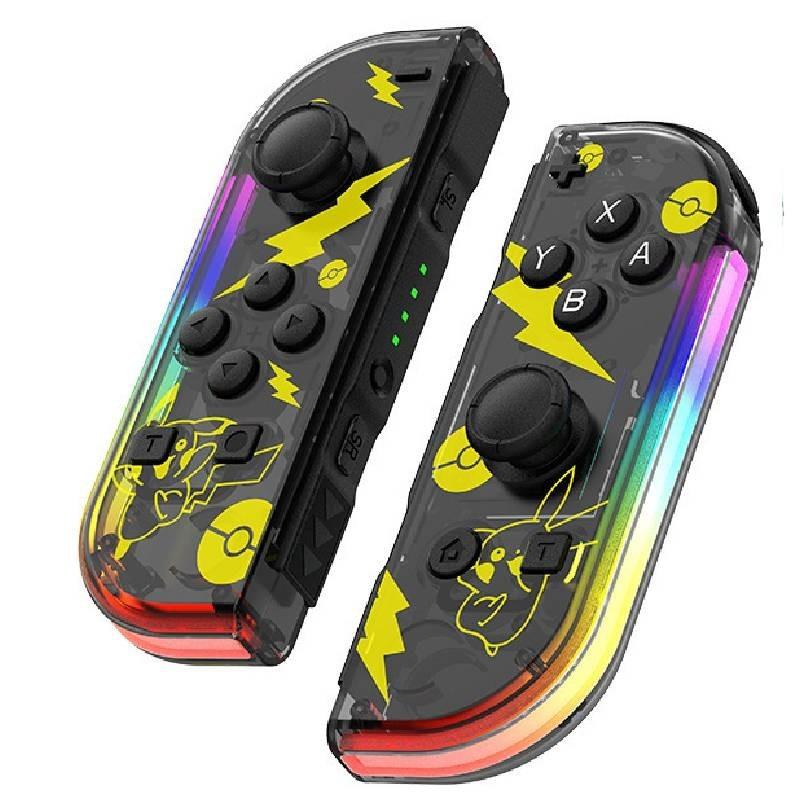 Colorful Rgb Light Switch Joycon Controller With Vibrant Vibration And Motion Sensitivity