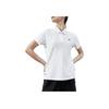 Skechers Solid Quick-Dry Breathable Knitted Polo Shirt Women Tops Bright-White P223W063-0019