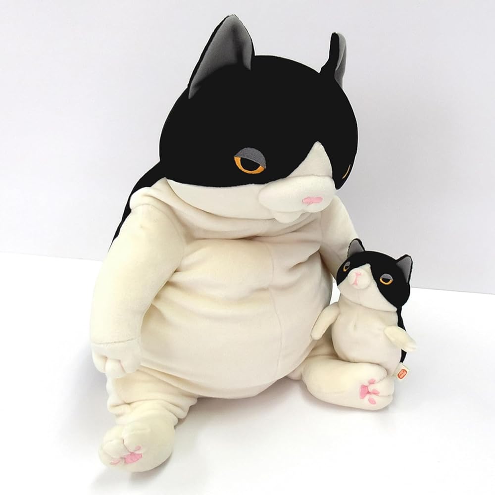 Shinada Global Mochi Series Mochi Cat Calico Mini Plush Toy 7x5x14cm Animal MONE-0088M