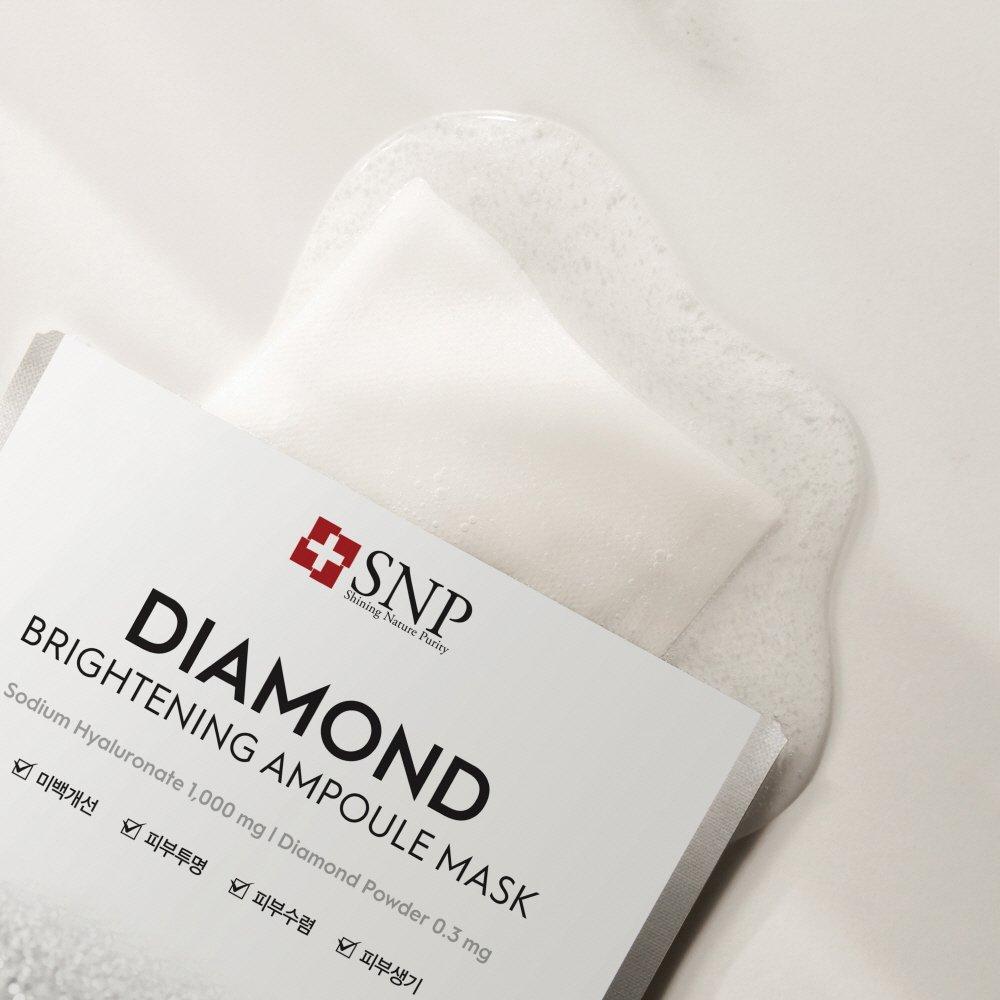 SNP Diamond Brightening Ampoule Mask 25ml 30 Sheets
