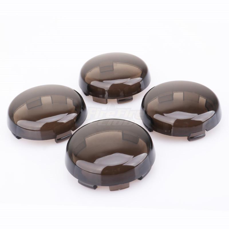 Black Red Yellow Motorcycle Indicator Lens Light Caps Cover For Harley Dyna Softail Electra Glide Road King Sportster 883 1200