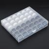 36pcs Transparent Bobbins Box Set White And Black Plastic Bobbin Case  For Sewing Machines