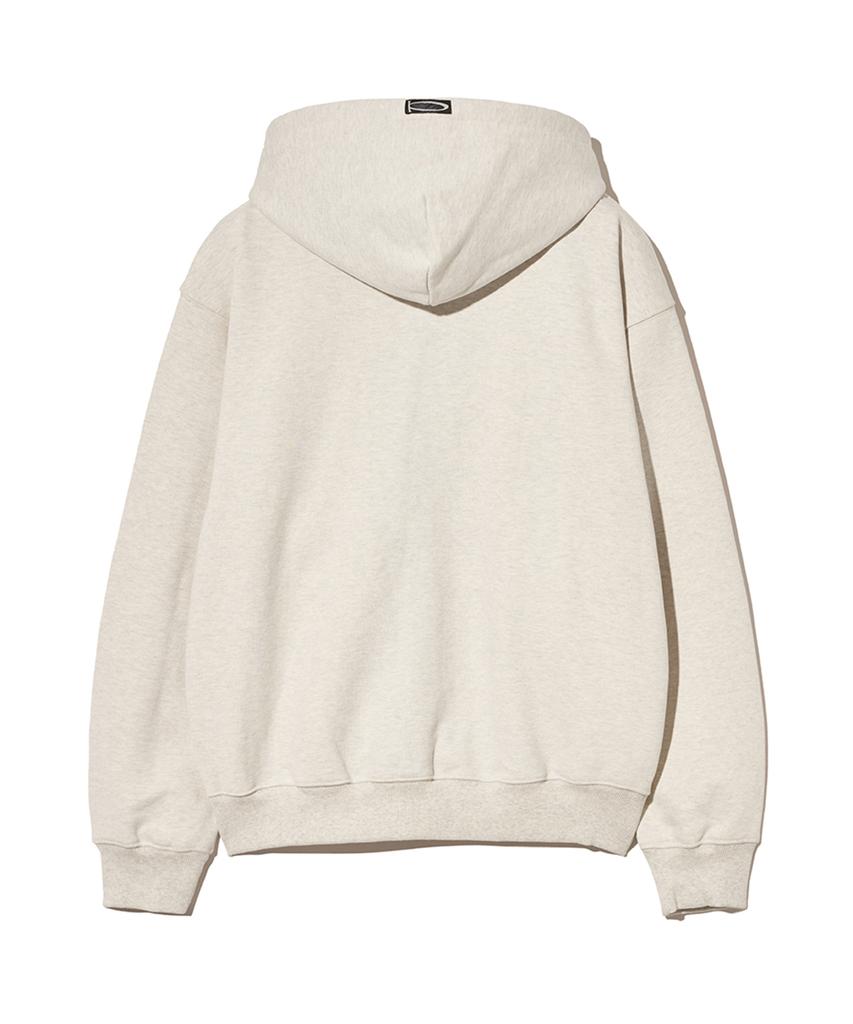 Phyps Motorcycle Honda Small Wing Rivet Point Hoodie Zip-Up Oatmeal