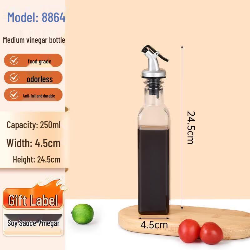 Qiwai Commercial Acrylic Oil & Vinegar Dispenser