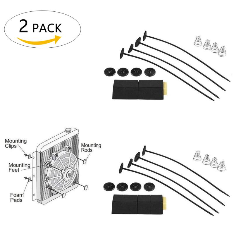 Buy 2pack Universal Fan Mount Kit Plastic Push Through Radiator Tie
