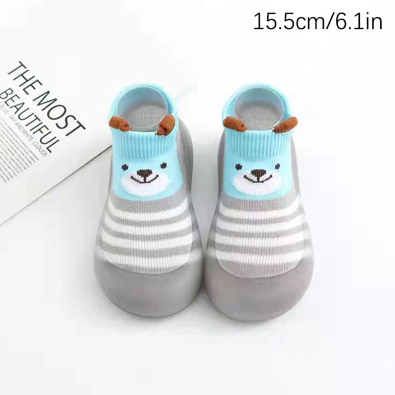 Weiche Baby-Kleinkindschuhe Baby-Kleinkindschuhe Bodensocken Schuhe Cartoon Kinder Rutschfeste Gummisohle Kleinkindschuhe Weich Gestrickt
