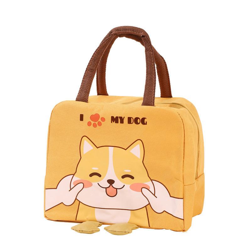 

Стильный мультяшный ланч-бокс большой вместимости, водонепроницаемый, с термоизоляцией и жёлтый