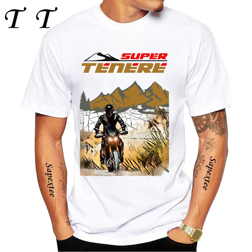 ZheXiong TEE T&eacute;n&eacute;r&eacute; 700 T7 T-shirt Super Tenere 1200 XT Rij-T-shirts Heren Korte Mouw Avontuur Motorrijder T-shirt Jongen Casual T-shirts S