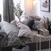 Geometric Duvet Cover Set Reversible Comforter Cover Modern Soft Elegant Gray And White Abstract Geometric Bedding Set Twin King