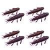 8Pcs Wacky Worms Fish Lures Bass Fishing Wacky Rigs Soft Plastic Lures Wacky Rigs Soft Worms Wacky Rigs Worms Baits Set