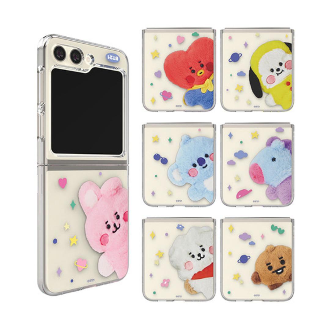 

BT21 FLUFFY GALAXY Z FILP5 CLEAR SLIM CASE RANDOM
