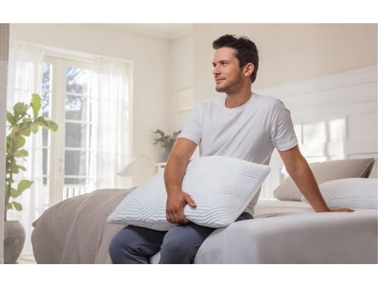 Tempur Pillow 70x50cm Comfort Pillow Smart Cool Dissipates Excess Heat Cool Loose Size Normal Firmness Adjustable Height Sleeping Cover Washable