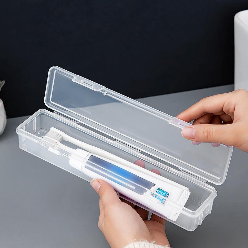 Portable Toothbrush Box Plastic Travel Toothbrush Case Transparent Toothbrush Holder Organizer Travel Practical Accessories