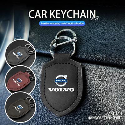 Leather Car Styling Keychain Key Chain Keyrings Key Holders For Volvo XC90 V90 V60 XC60 V40 S80 S60 S90 C40 XC40 V70 XC70 C30