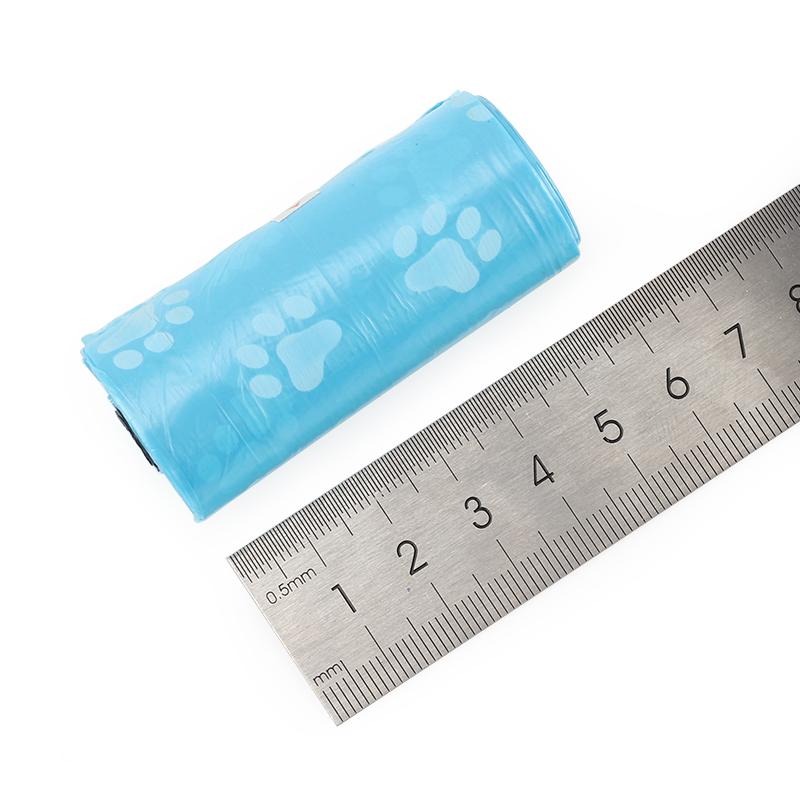 6Pcs Pet Waste Poop Bag Paw Print Clean up Refills Roll Picking Dog Pooper Bags