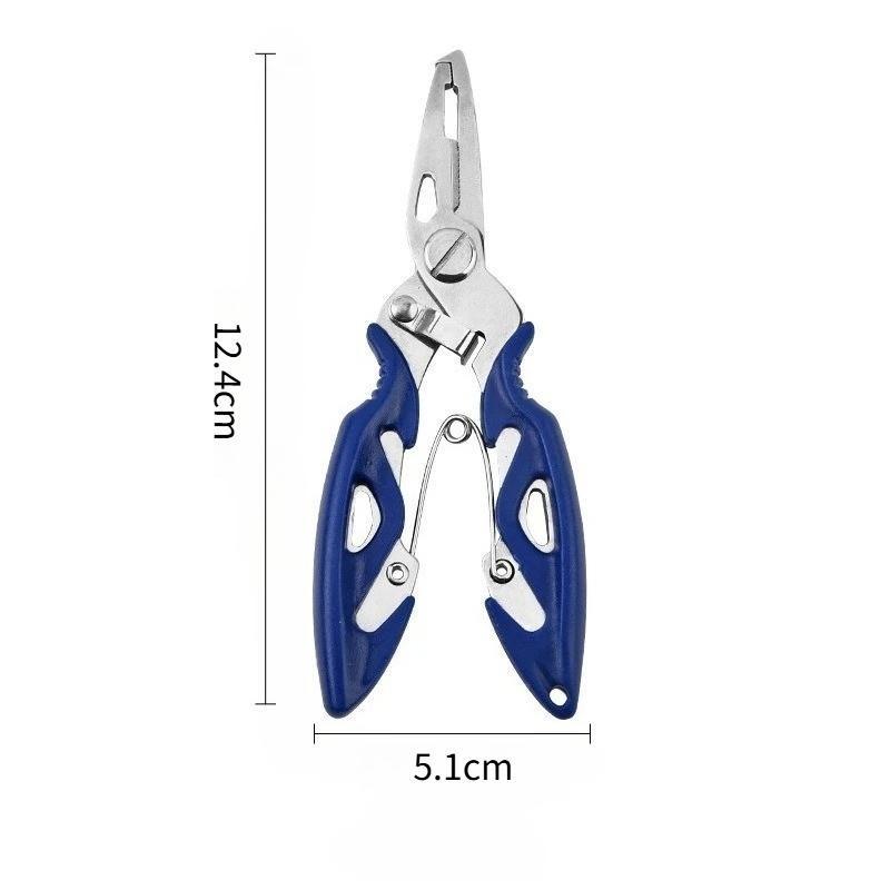 Multi-Function Fishing Pliers Stainless Steel Hook Remover Braided Line Scissors Outdoor Line Cutting & Split Ring Fishing Tools