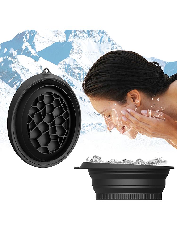 Face Ice Bath - Foldable Washbasin Bowl For Face Ice Bath