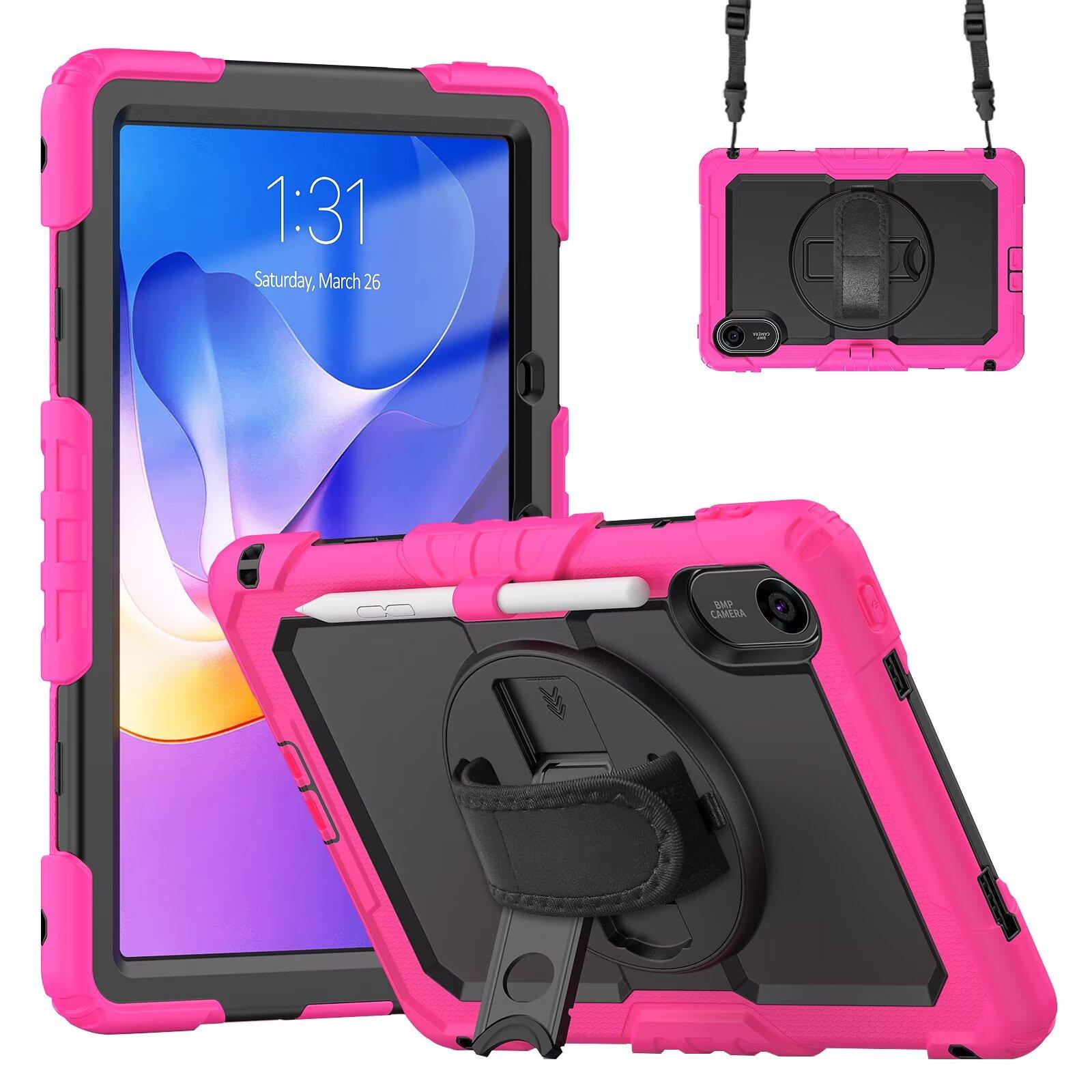 Coque PC Protection Ultime Pour Xiaomi Redmi Pad 2 SE 11, Rotation 360° Sangle Main Épaule Coque Multifonctionnelle 3 Couches Redmi Pad2 SE11 2025