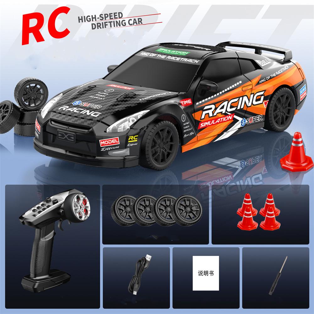 ZY013 RTR 1/43 2.4G 4WD Drift RC Car Mini Full Proportional LED Light Optional Gyro Remote Control High-Speed Vehicles Models