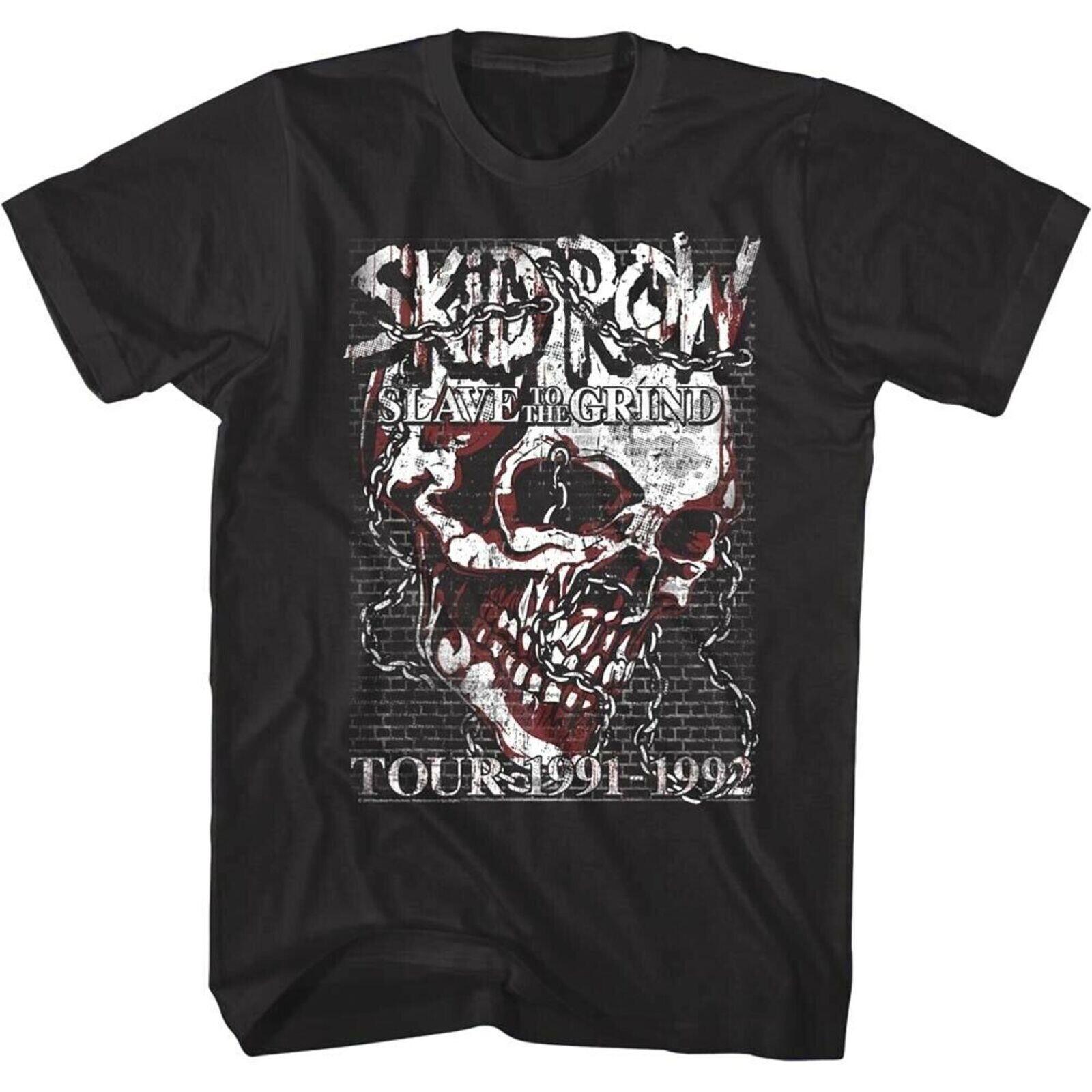 SKID ROW cd lgo Slave to the Grind SKULL CHAIN  91- 92 Official SHIRT LRG New M