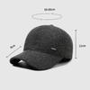 Autumn Winter Men's Warm Cap Middle-Aged Winter Baseball Cap Outdoor Velvet Thick Cotton Cap