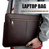 Genuine Crazy Horse Leather Laptop Sleeve Case 14-inch MacBook Pro M1/M2/M3 Men Women Neutral Style Handheld Bag