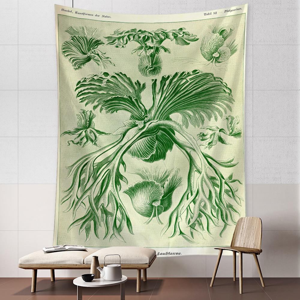 Octopus Jellyfish Classification Map Tapestry Wall Hanging Art Bohemian Style Psychedelic Dormitory Simple Home Decor