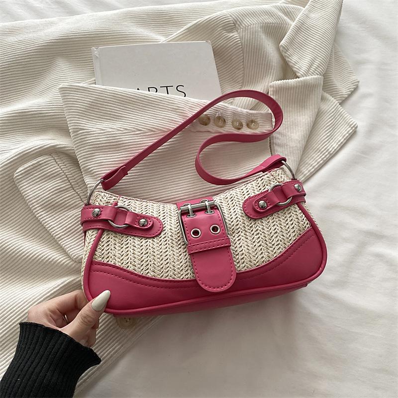 Vintage Girl Style Crossbody Bag, Small Niche Crescent-shaped Bag, Single Shoulder Strap Bag