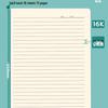 Kraft Paper Language Workbook & Notebook with Horizontal Lines for Junior High Students (16k) - Perfect for 6th & 7th Grade Language Practice