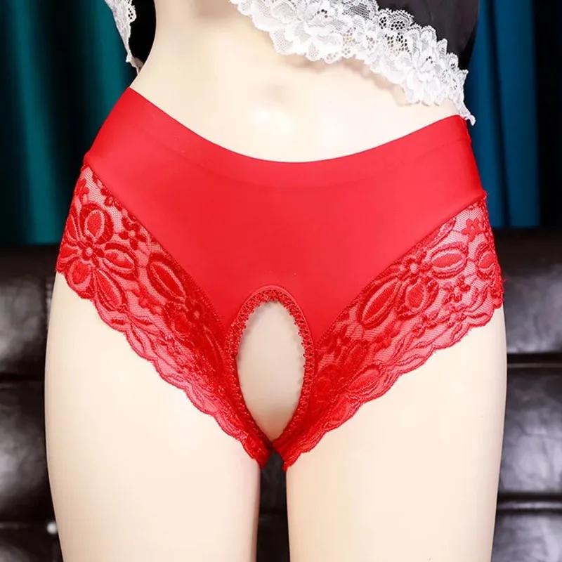 Sissy Pouch Panties Mens Lace Bikini Briefs G-String Thongs Underwear Knickers Fashion Cotton Seamless Linge Sexy Panties