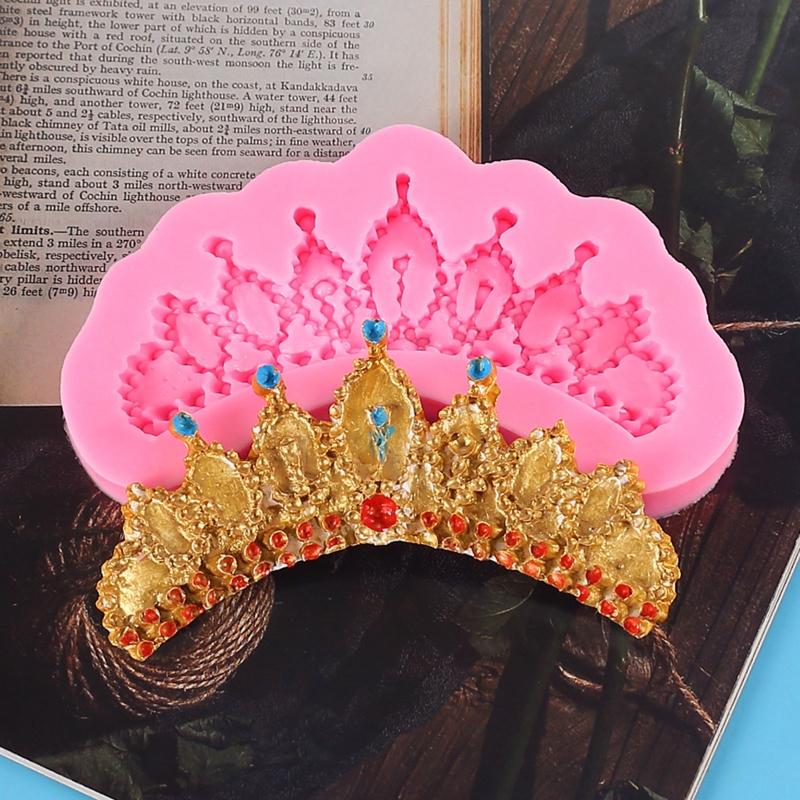 Crown Cookie Mould Silicone Material Fondant Cake Crown Shape Baking Accessories