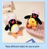 Pingente de Pelúcia Chapéu de Coco Original de Pinguim Boneca Pingente para Mochila Chaveiro Presente