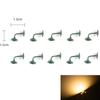 10 Piece Model Wall Lamps LED Street Lamps 1-Flame For H0 Houses Building Set Model Garden Decor Wall Lights Model Accessories
