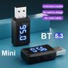 FM02 USB Wireless Receiver Transmitter Dongle Handsfree Call Audio Receiver Transmitter Bluetooth-Compatible Auto Accessories