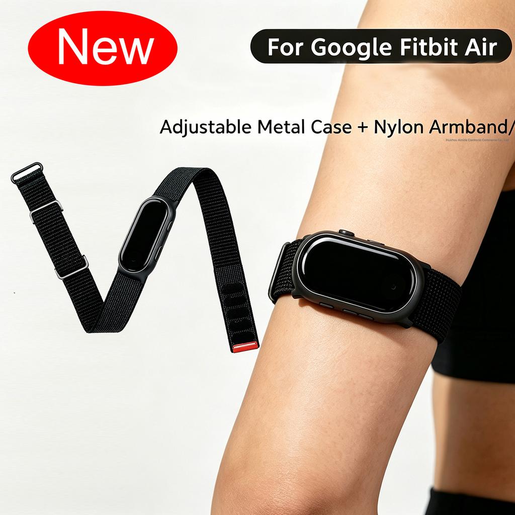 Advanced Woven Nylon Bicep Armband Replacement Strap Adjustable Sport Wristband For GoogleFitbit Air Fitness Tracker Accessories