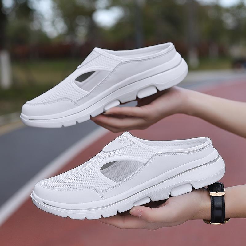 Fashion Men's Slippers Summer Soft Comfortable Home Slippers Breathable Anti-slip Men's Sneakers Couple Flats Mules Shoes Zapatillas