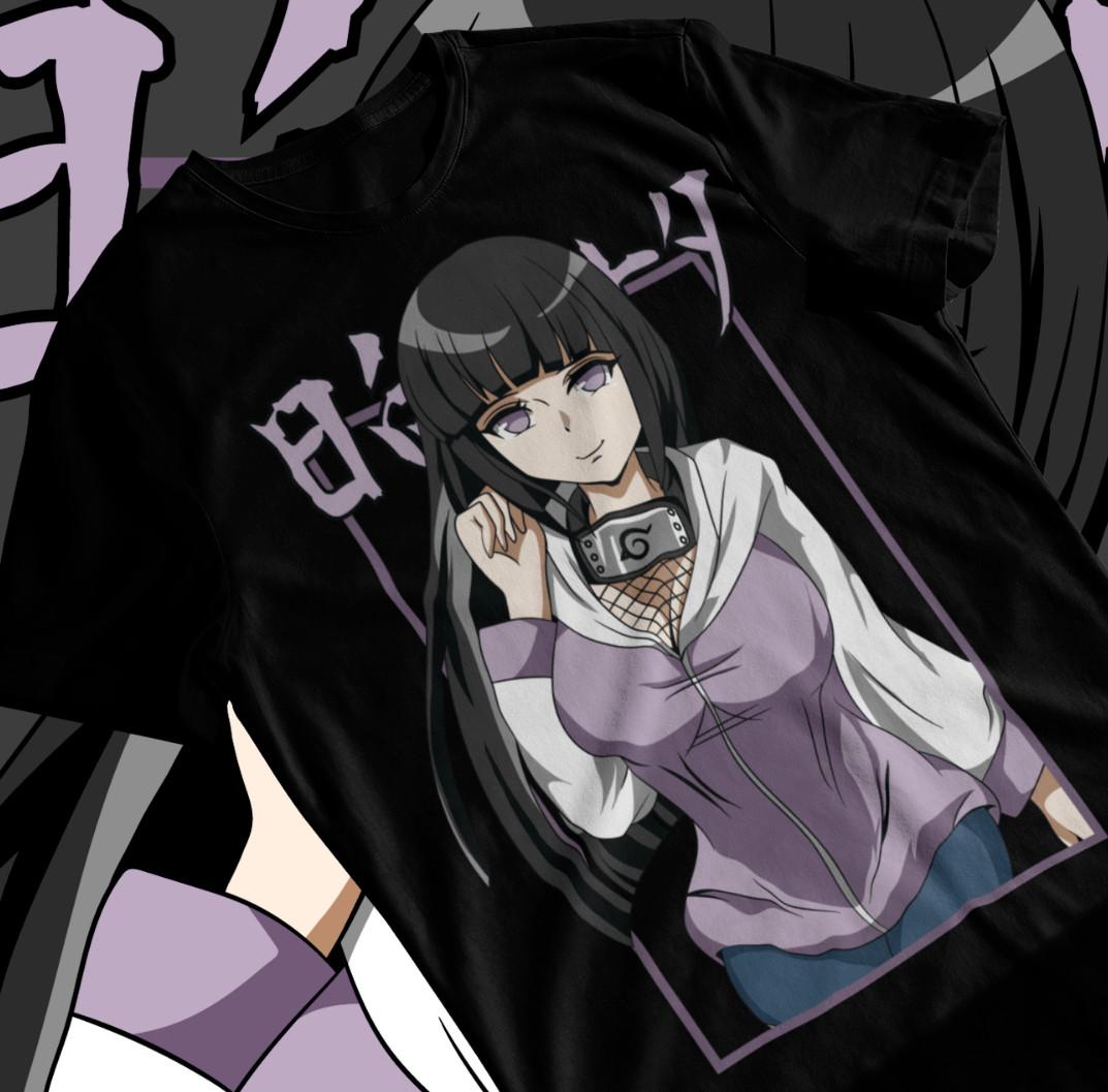 Naruto Hinata Hyuga T-shirt Anime Manga Waifu Material Otaku Shirt Soft Tee S