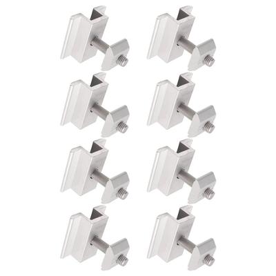 A34R 8Pack Solar Panel Mounting Brackets, Solar Panel End Clamps, Centre Clamps, For PV Solar Panel Solar Module
