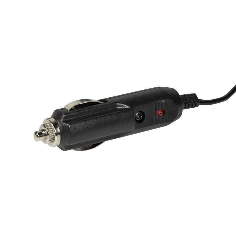 LogiLink Cigarette Lighter Extension Cable 3m, 12V, Fuse, Black, for Car