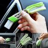 Car Vent Cleaning Brush with Dual-Head Soft Bristles Dashboard Interior Detailing Tool for Dust Removal Reusable Essential Auto Accessory