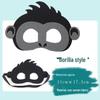 Children's Day Animal Masks: Frog & Tiger Cartoon Eye Masks for Kindergarten Performances