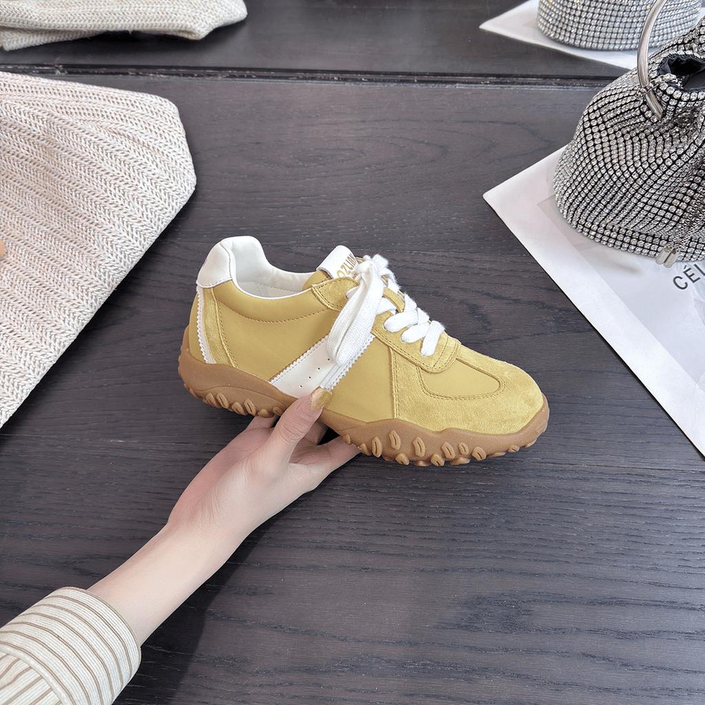 Spring New Vintage Casual Sports Shoes Fashionable Versatile Polyamide Sole Rubber Upper China Mainland Origin Flat Shoes