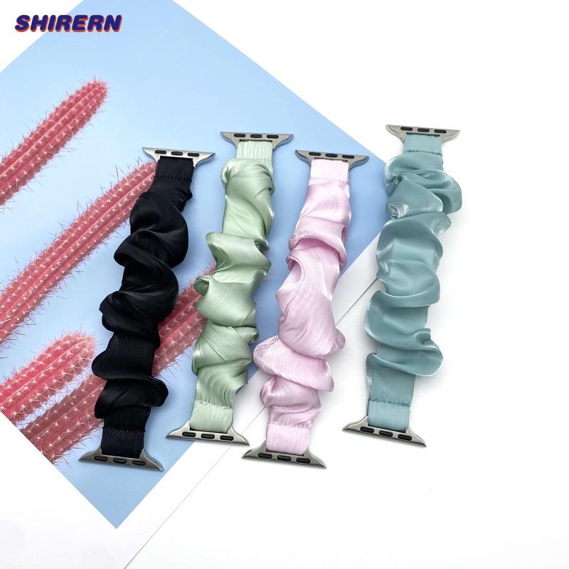 

Новые летние часы Apple Watch с ремешком Apple Watch 38 мм, 40 мм, 41 мм, 42 мм, 44 мм, 45 мм, 49 мм, с узким краем, чистый цвет, светлый ободок для волос